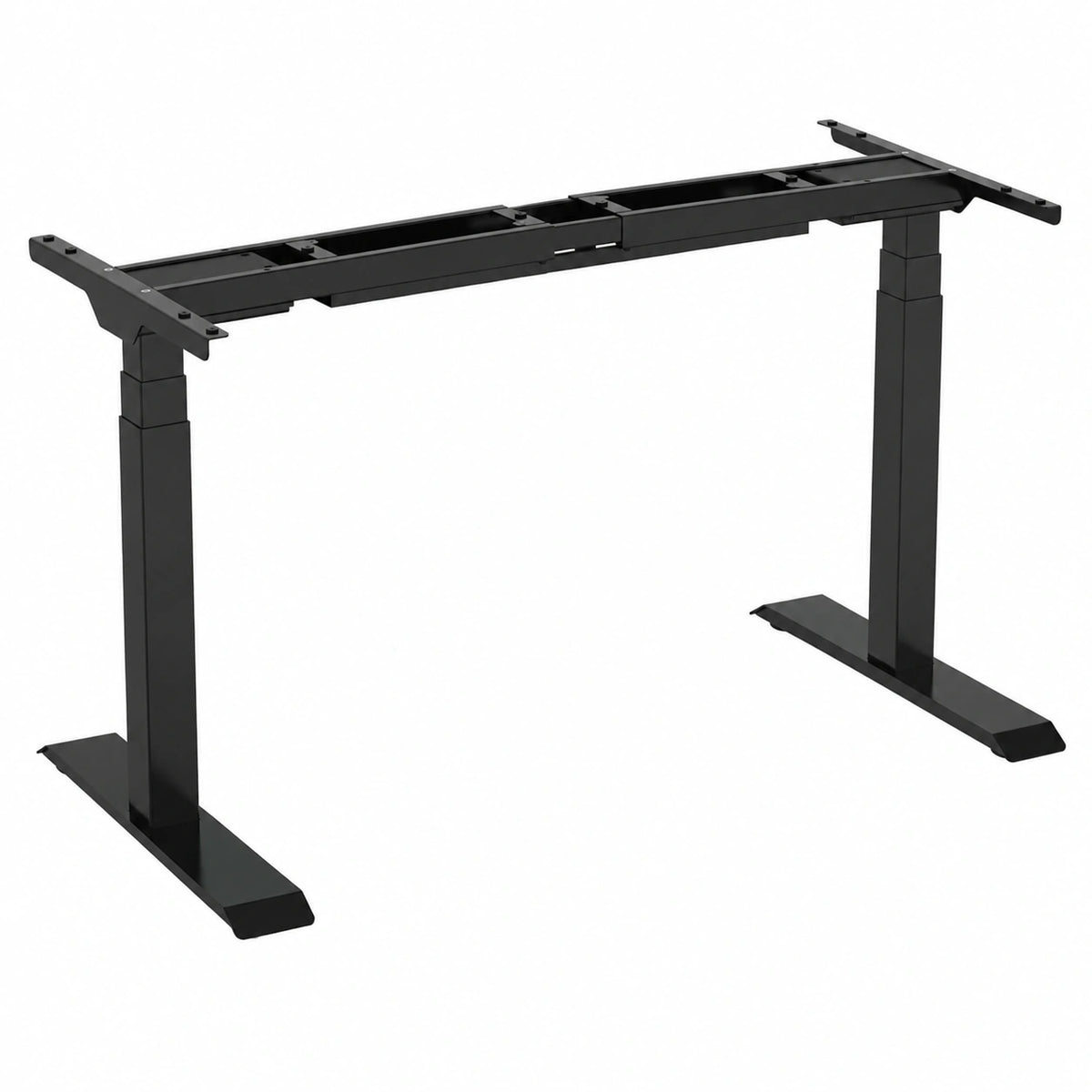 Elektrisch höhenverstellbarer Schreibtisch - Schwarz, 58-123 cm, mit Timer und Höhenmemory - Ideal für ergonomisches Arbeiten