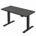 JUMMICO Elektrisch Höhenverstellbarer Schreibtisch 120 x 60 cm, USB-Ladeanschluss, Ergonomischer Steh-Sitz Tisch, Schwarz