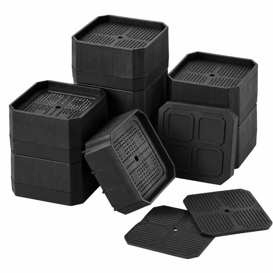 Robuste, verstellbare Möbelheber, stapelbare Erhöhungen für Bett, Tisch und Sofa, bis zu 1000 kg, 8er Set