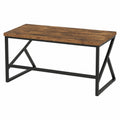 Industrieller Computertisch aus Metall und Holz – Rustikales Design für Homeoffice und Schlafzimmer, 140 cm